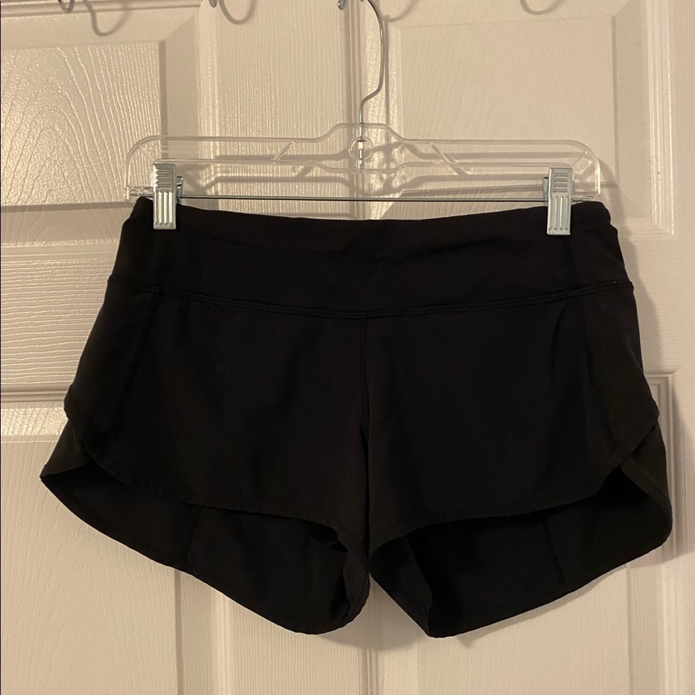 Lululemon Black Short Running Shorts Size 4